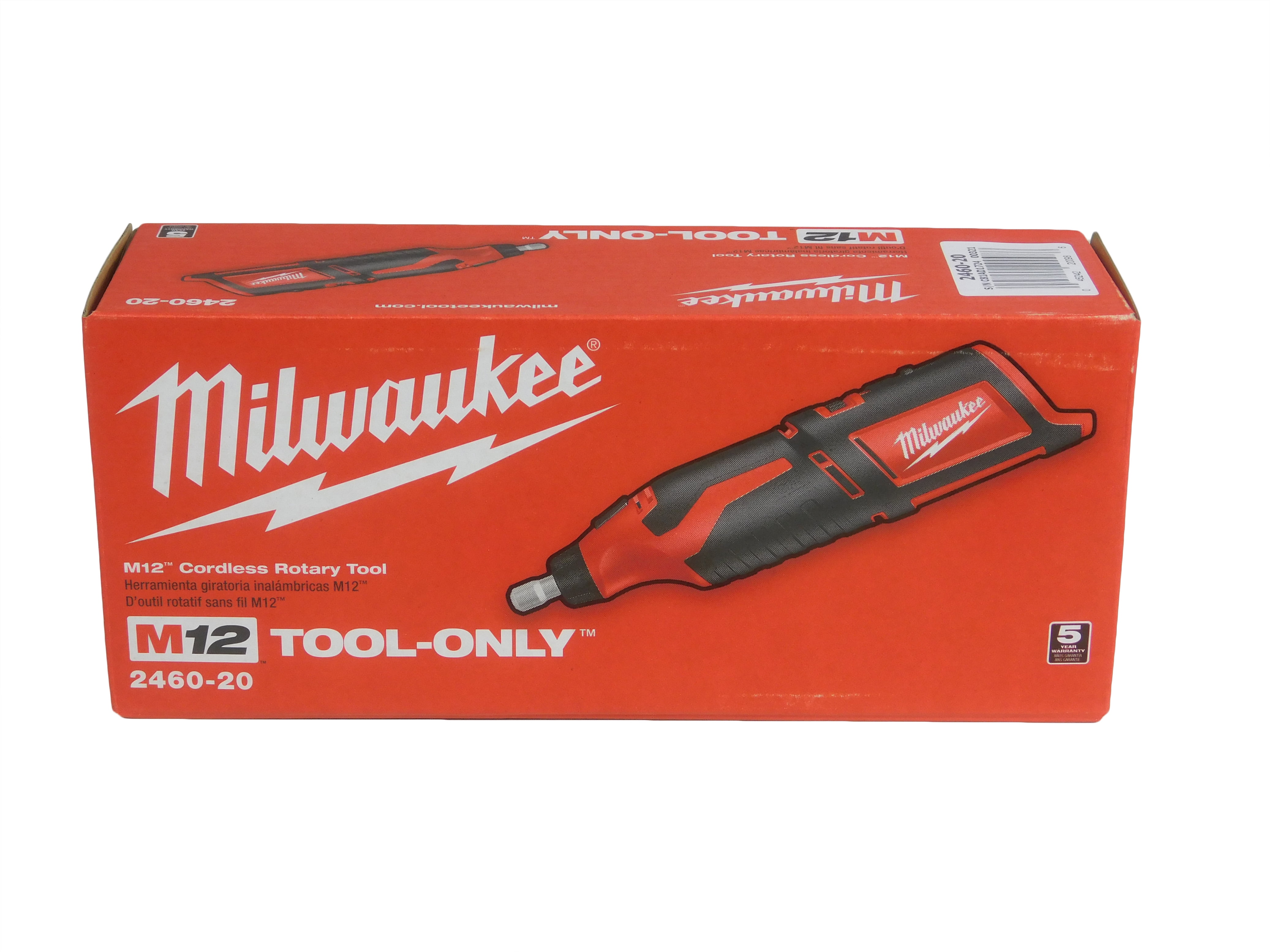 Milwaukee Tool 2460-20 Rotary Tool, Milwaukee, 12V, Bare Tool Only