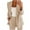 Beige, variant on Kukoosong Summer Saving Clearance! Two Piece Outfits for Women Suits Blazer and Pants Women Solid Long Sleeve Tops Cardigan Coat Pockets Long Pants Suit Beige S