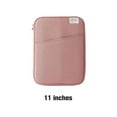 thumbnail image 2 of QualitChoice Tablet Sleeve Bag Laptop Pouch Soft Computer Handbag Notebook Keyboard Storage for Zipper Closure Mouse Organizer Business Pink 11inch 1 Pc, 2 of 6