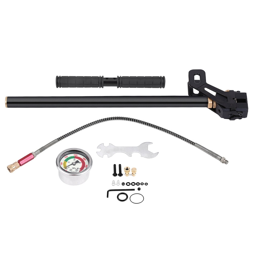 high pressure 4500psi floor pump with pressure gauge Foldable LI 02 Suitable for most brands of PCP pistols rifles and air rifles Stainless steel 304 air pump
