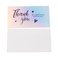 thumbnail image 2 of Laser Thank You Card for Decorations Rectangle Colorful Word 90x50x0.3mm 50pcs/bag, 2 of 2
