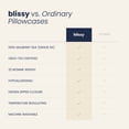 thumbnail image 4 of Blissy 100% Mulberry Silk Pillowcase for Hair and Skin, 22 Momme Grade 6A Silk Pillow Case with Hidden Zipper, Standard, Ash Blue, 4 of 8