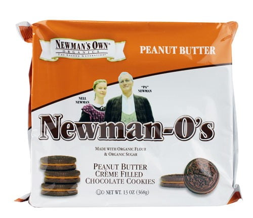 Newman's Own Organics Newman-O's Peanut Butter Creme Filled Chocolate Cookies, 13.0 OZ