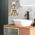 thumbnail image 5 of Zofaai Bluey Pattern Coral Fleece Velcro Hand Towel, Hanging Absorbent Towel Suitable for Kitchen and Bathroom, 5 of 7