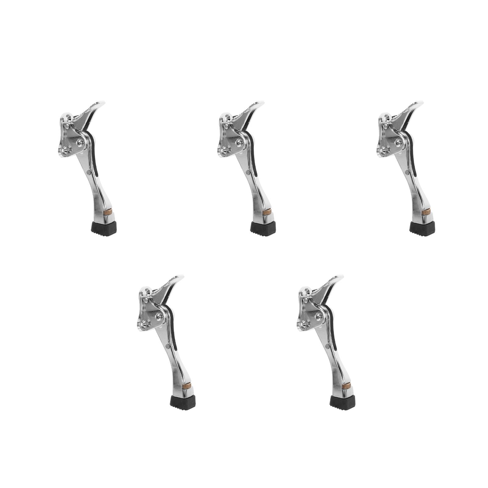 Masteelf 5 Sets Adjustable Door Stopper for Wall Protection Heavy Duty Doorstop with Anti-Slip Rubber Base for Indoor Doors Security Door Stop