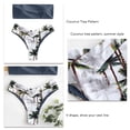 thumbnail image 4 of Conjunto De Bikini Dividido Traje De Baño De Dos Piezas Con Patrón De Coco Fino De Talle Alto Para Vacaciones Gris Roca M, 4 of 7