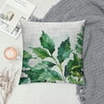 thumbnail image 2 of Orinice  Leaf Throw Pillow Cushion Cover, Watercolor Hand Drawn Style Print Panda Banana Fragipani Tropical Trees Exotic Leaves, Decorative Square Accent Pillow Case, White, 2 of 5