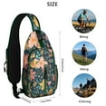 thumbnail image 5 of Vintage Butterfly and Wildflower Crossbody Bag – Breathable Padding, Adjustable Strap – Rustic Autumn Leaves Blossom Print, 5 of 5