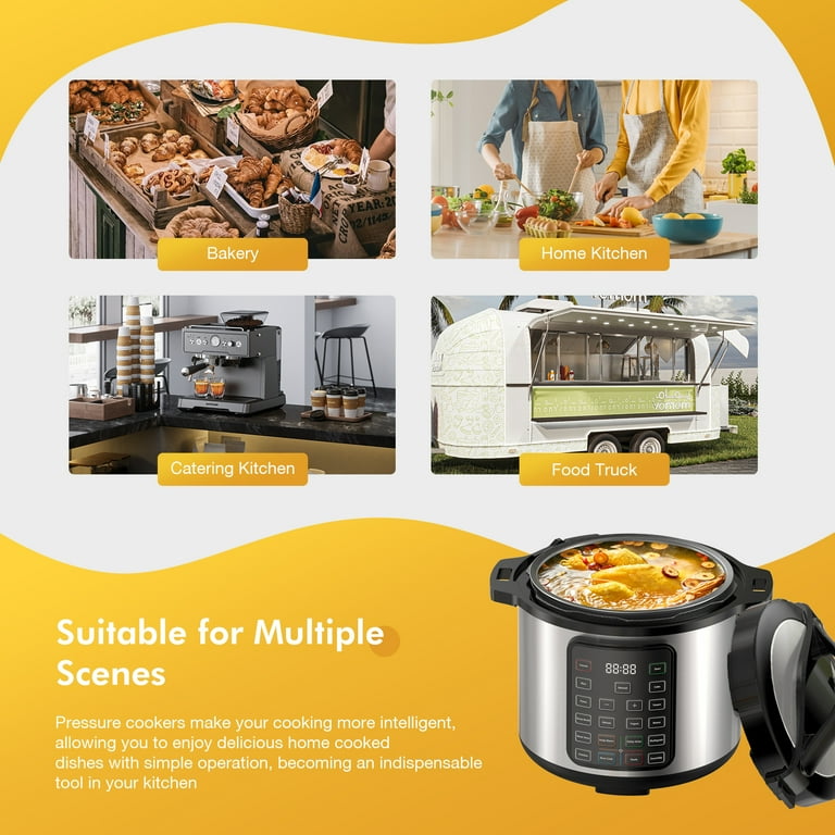 JIOABL QT Electric Pressure Canner 16- in- Multi Cooker Rice