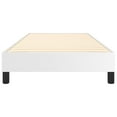 thumbnail image 3 of vidaXL Bed Frame White 100x190 cm Twin Faux Leather, 3 of 5