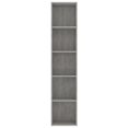 thumbnail image 2 of vidaXL Book Cabinet Concrete Grey 40x30x189 cm Engineered Wood, 2 of 5