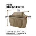 thumbnail image 4 of Classic Accessories Hickory Water-Resistant 72 Inch BBQ Grill Cover, 4 of 15