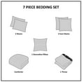 thumbnail image 2 of Maklaine 7-Piece Seersucker Comforter Set with Throw Blanket in Blue, 2 of 19