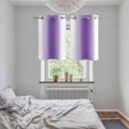 thumbnail image 5 of Purple White Ombre Kitchen Curtains Small Short 39 Inch Length, Modern Abstract Art Farmhouse Gradient Grommet Bedroom Living Room Curtains, Light Filtering Cafe Curtain Drapes 2 Panels Set 55''x39'', 5 of 9