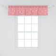 thumbnail image 2 of Ambesonne Sheep Window Valance, Cartoon Style Farm Animals, 54" X 12", Pink Grey, 2 of 3