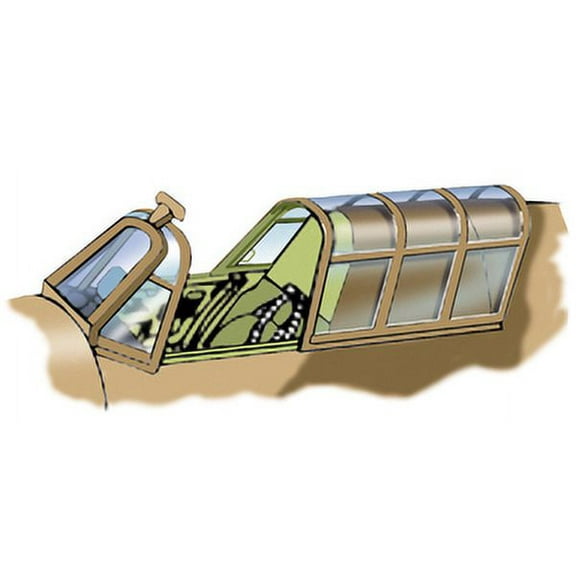 Hawker Hurricane Vacuform Canopy x2 for Airfix, Hobbycraft (1/48 model kit accessory)