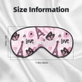 thumbnail image 5 of Fuzoiu Eiffel Tower and Butterflies Print Sleep Masks,Eye Masks with Adjustable Strap for Sleeping,Night Eye Shade for Women Men,Eye Cover for Full Night's Sleep, Travel and Nap, 5 of 7