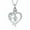 Steel, variant on Rose Heart Necklaces Urn Necklace Cremation Jewelry for Ashes Pendant Jewelry for Women Men Crystal Keepsake Memorial Jewelry Ashes Holder Funeral Loved One