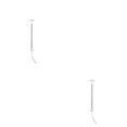 thumbnail image 4 of Youkk Model Railway Lamp for Micro-Landscape Props LED Metal Lamppost Decoration Ladder Streetlights Architectural Sand Accessories Silver（White Light） 2Set, 4 of 6
