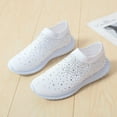 thumbnail image 3 of Earlde Women's Slip on Casual Sneakers Comfortable Tennis Shoes Work Nurse Flat Shoes, 3 of 7