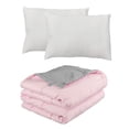 thumbnail image 1 of Edredón Dos vistas King Size Rogga Rosa - Gris Perla + Almohada Frosty 2, 1 of 7