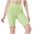 thumbnail image 1 of Pantalones Cortos para Hombre Cintura Elástica con Bolsillos Casual Cintura Alta Levantado Nalgas Ajustado Deportes Correr Medio Pantalones Cortos, 1 of 9