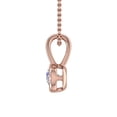 thumbnail image 2 of 1/4 Carat Diamond Solitaire Pendant Necklace in 14K Rose Gold (Included Silver Chain), 2 of 4