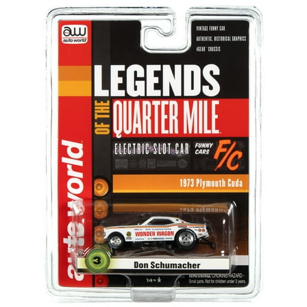 Aw Legends Sc369 R26 Slot Car 1973 Plymouth Cuda Don Schumacher