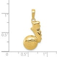 thumbnail image 3 of Real 14kt Yellow Gold Soccer Ball and Shoe Pendant; for Adults and Teens; for Women and Men, 3 of 3