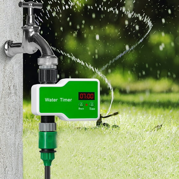 Dvkptbk Garden Water Timer Digital Programmable Controller Automatic Mannual 1Pc Tap Hose Sprinkler Outdoor Irrigation Timing for System Watering Timer Outdoor Power Tools