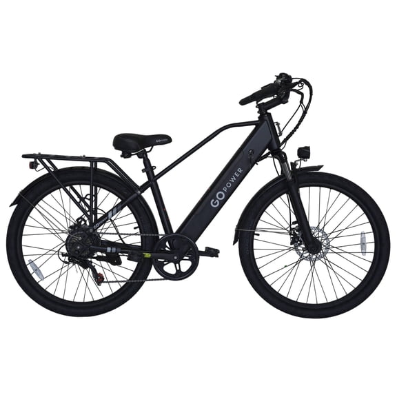 GoPowerBike GoScout Folding Electric Bike 20mph Max Speed & 500W Motor | Black