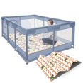 thumbnail image 1 of Parque infantil besuhot 188 x 127 cm con tapete para interiores y exteriores, 1 of 7