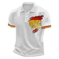 thumbnail image 3 of Soccer Cup 2026 Jersey for Men, Polo Collar Short Sleeve Spain Flag Player Graphic Top - Breathable Fan Shirt for Match Day & Casual Wear Yellow XXXXXXL, 3 of 4
