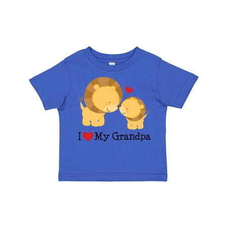 

Inktastic I Love My Grandpa Gift Toddler Boy or Toddler Girl T-Shirt