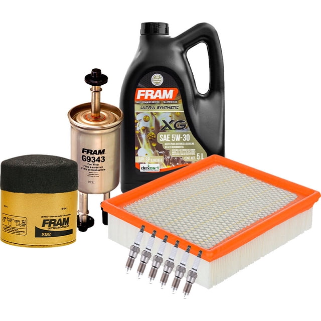 Kit De Afinación Con Aceite 5W30 Sintético, Bujías Cobre, Filtro De Aire, Filtro Para Aceite Sintético Y Filtro De Combustible 10 Piezas Compatible con Ford Ranger V6 4.0L DE 2009 A 2011