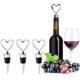 thumbnail image 1 of 3 Metal Heart-shaped Bottle Stoppers For Acsergery Wine Champagne Sparkling Wine Beer Saver Sealer Gift, 1 of 5