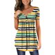 thumbnail image 1 of ICHUANYI Clearance Womens Casual Tops V- Neck Hide Belly Short Sleeve T- Cute Flowy Tunic Blouses(Green, S) ICHUANYI WER2023080909113, 1 of 7