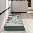 thumbnail image 4 of Green Boho Geometric and Plant Pattern (4) Kitchen Rug Mat,Kitchen Runner Rugs Non Skid Washable,Decorative Kitchen Floor Mats for Kitchen,Sink,Laundry,17"X47", 4 of 5