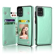 Cases for Galaxy A71 4G / Galaxy 71 5G / Galaxy A71 5G UW verizon, Njjex Leather Flip Wallet Card Holder Case Cover for Samsung Galaxy A71 6.7 inch display, Turquoise