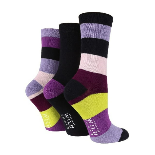 Sock Shop WILDFEET - 3 Pair Womens Patterned Bamboo Socks