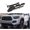 Black Flag, variant on Tri-Color Grille Badge Emblem Decoration Accessories Car Truck Label Compatible for Tacoma 4Runner Tundra Sequoia Rav4 Highlander (Yellow/Orange/Red)