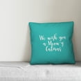 thumbnail image 2 of Creative Products We Wish You A Meowy Catmas in Teal 18x18 Spun Poly Pillow, 2 of 2