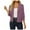 Purple, variant on Fiaer Elegant Simple Knitted Cardigan Sweaters For Women 3/4 Sleeve Loose Fit Solid Color Casual Trendy Tops Pink L