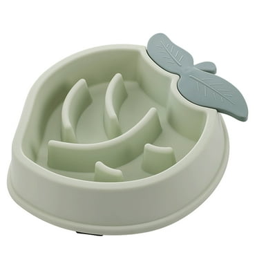 Dog Slow Feeder Bowl Peach Shaped Anti-Gulping Pet Slower Food Feeding Dish ​Interactive Bloat
