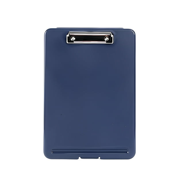 yingyy 1/2/3 Storage Bag Writing Clipboard Paper Organizer Simple Style Exquisite Long-lasting Student Accessories Practical Dark Blue 1 Pc