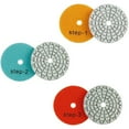 thumbnail image 4 of 1Pc 3 Inch 80Mm Dry/Wet Diamond 3 Steps Polishing Pads Granite Polishing Tool, 4 of 6