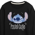thumbnail image 3 of Disney - Lilo & Stitch - Pastel Cutie - Toddler & Youth Long Sleeve Graphic T-Shirt, 3 of 5