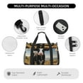 thumbnail image 5 of Ratiio Cute Prairie Cow Pattern Hand Travel Bag, Weekender Carry On for Women Men, Sports Gym Bag, Workout Duffel Bag, Overnight Shoulder Bag fit 15.6 Inch Laptop, 5 of 6