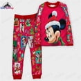 thumbnail image 2 of Disney-Conjunto de pijama de Mickey Mouse para padres e hijos, traje de alta calidad con estampado 3D de la serie de Navidad, 2022, 2 of 4