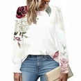 thumbnail image 5 of SCSAlgin Long Sleeve Shirts for Women Business Casual Tops Dressy Blouses with Smocked Cuffs, 5 of 5